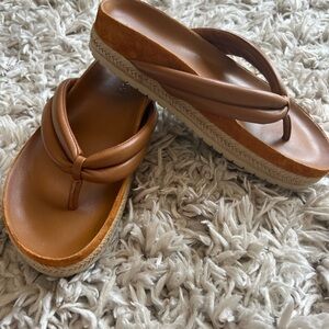 Vince low platform sandals.